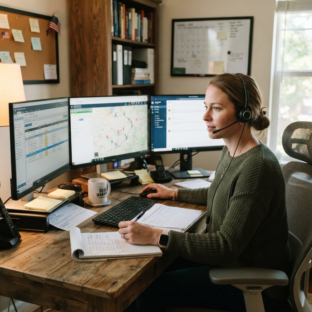 truck dispatching female work